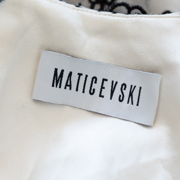 Maticevski Black and White floral gown size xxs - Picture 8 of 9